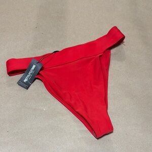 PrettyLittleThing Bold Red Swim Bottoms